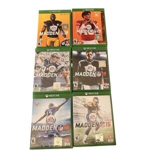 Xbox One Madden NFL Bundle 15 16 17 18 19 20 Football Games Lot